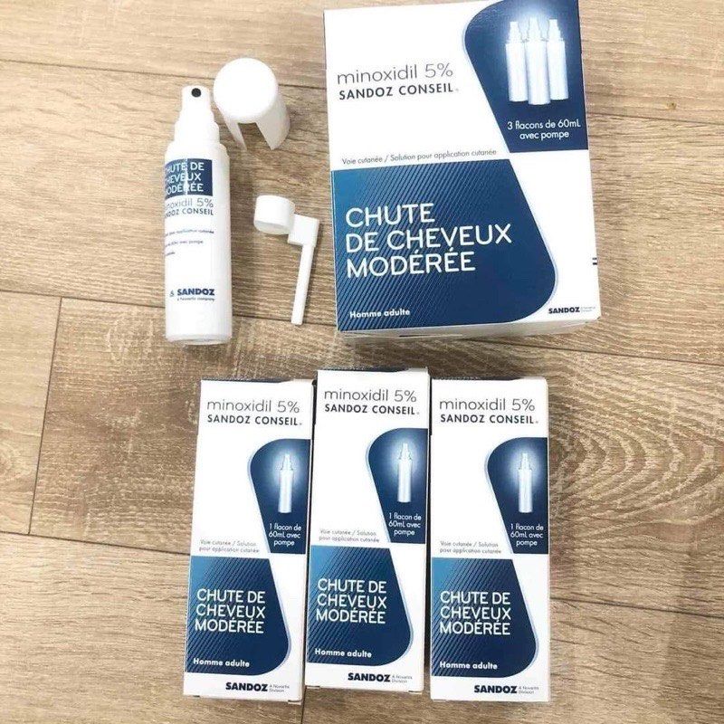 Minoxidil 5% Hair Loss Treatment (Sandoz Conseil)