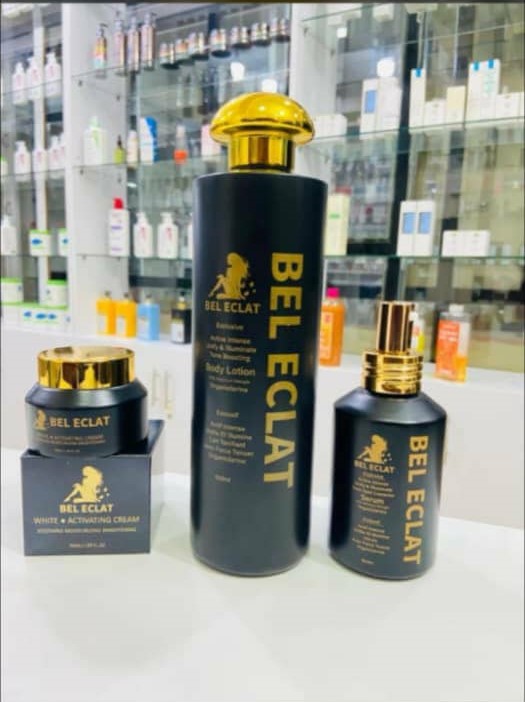 Bel Eclat Body Lotion, Serum & White + Activating Cream Set