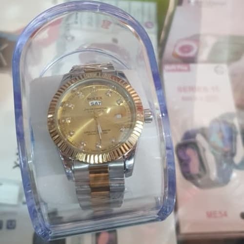 ROLEX oyster perpetual golden sliver Watch