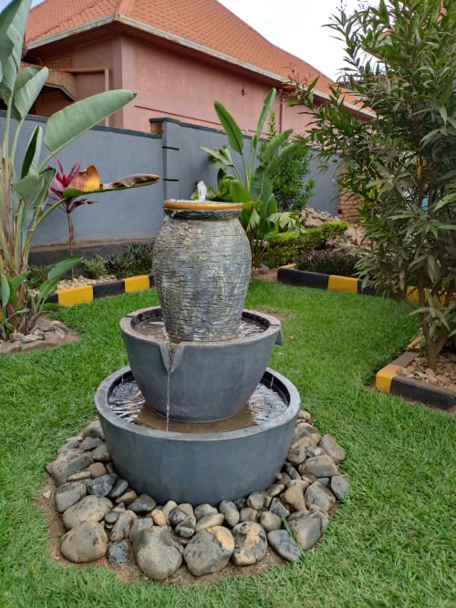 Oudoor jar featured fountain