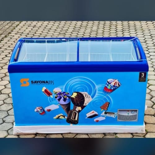 Sayona Ice Cream Display Chest Freezer With Sliding Glass Top